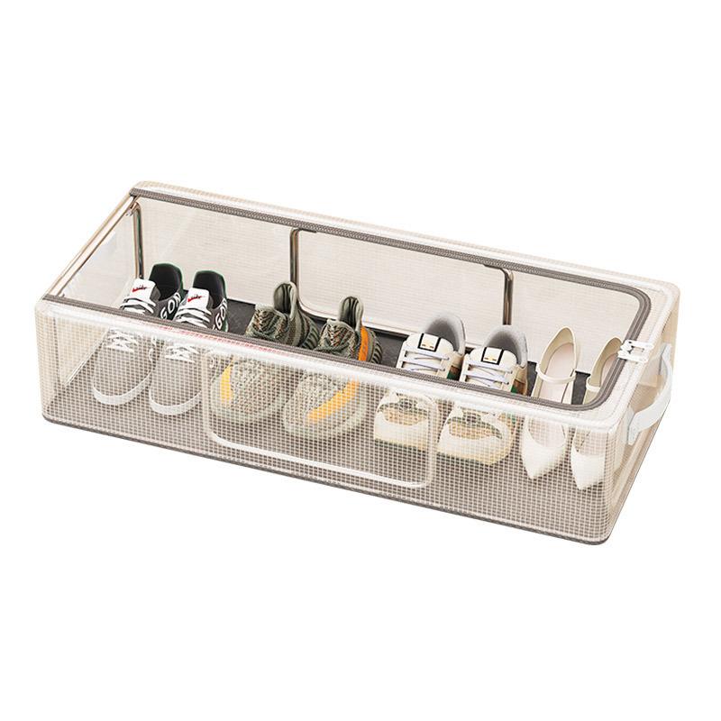PVC Shoes Storage Bag Dustproof Waterproof Transparent Clothes Storage Box Under The Bed Large Capacity Shoes Storage Rack