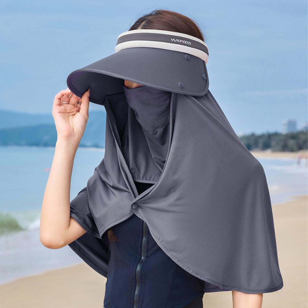 Large Shawl Fisherman Hat Neck Protection Sun Protection Cap New Beach Cap Women