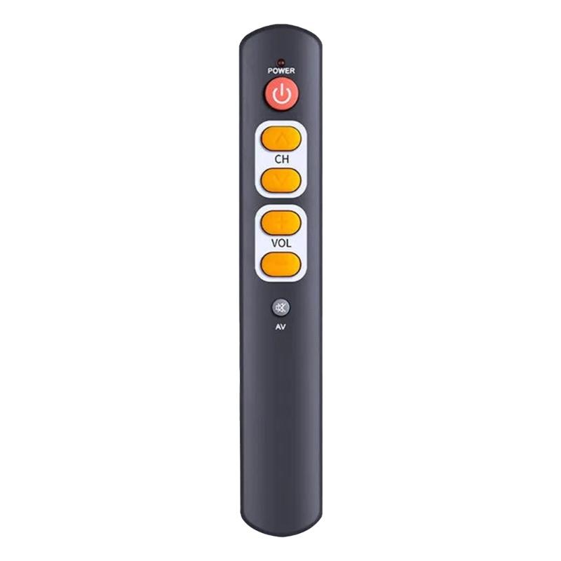 Ergonomic Learning Remote Control With 6 Large Button Intelligent Controller For Sound And Video Device Easy To Use