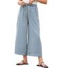 IHUASU Casual damesbroeken en capri's met effen print