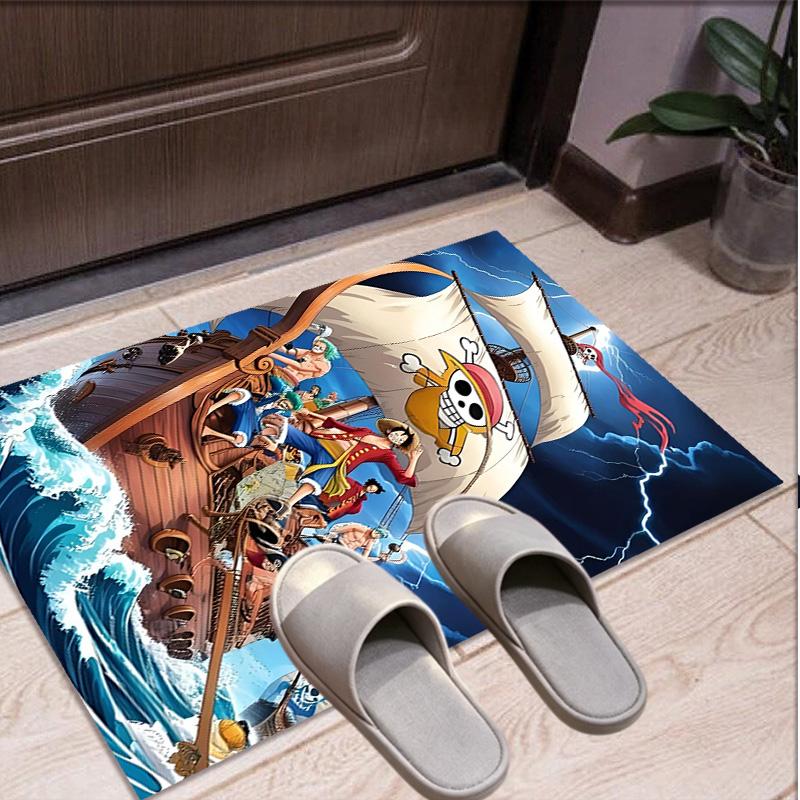 Tappeto con Motivo One Piece, Tappetino da Interno/Esterno, per Picnic, Sala Giochi, Camera da Letto, Ufficio, Soggiorno, Tappeto Arredamento Casa, Regalo di Compleanno