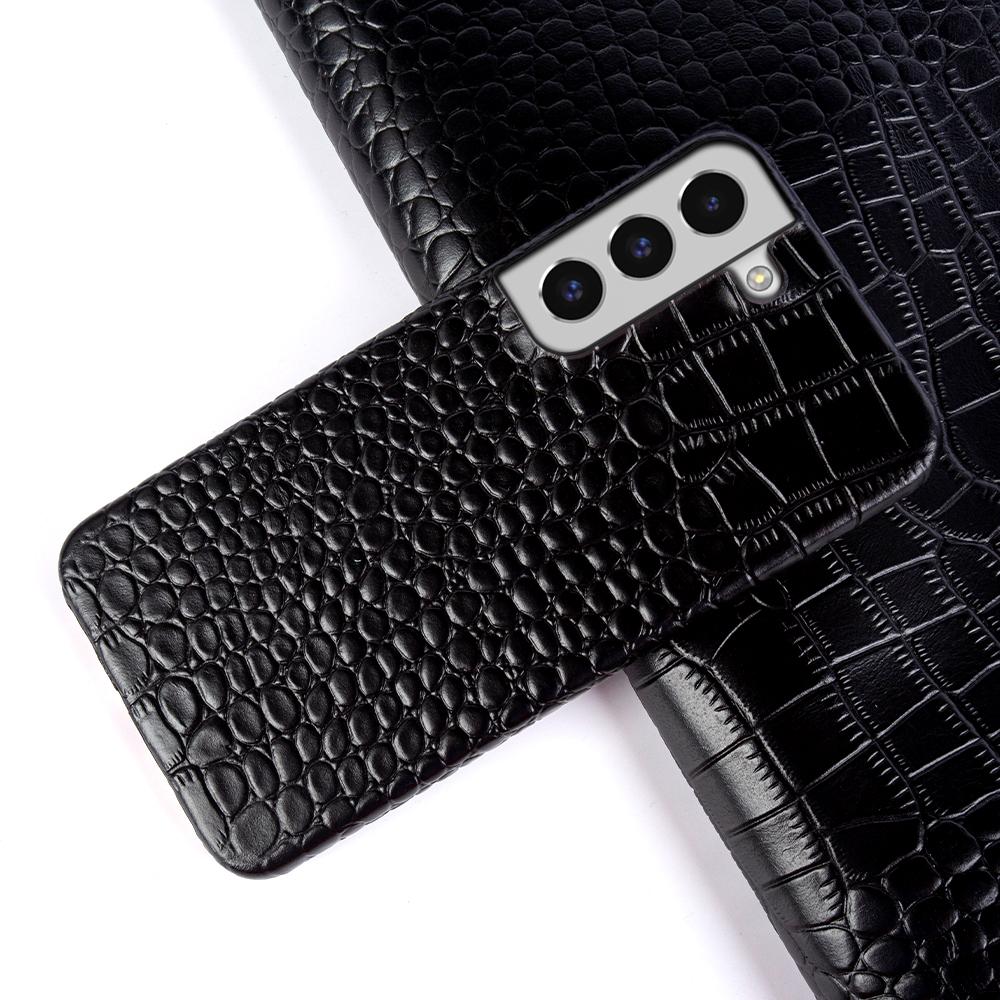 Genuine Leather Case for Samsung Galaxy S22 S23 S21 S20 Ultra Plus S10 Note 20 10 A53 Crocodile Pattern Phone Cover Back Shell