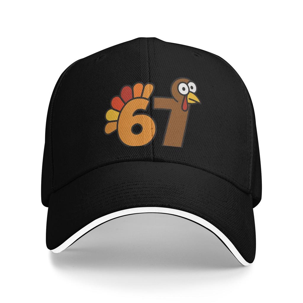 Spring Casual Baseball Cap 67 Thanksgiving Turkey Outdoor Sport Trucker Hat For Women Men Sun Visor y2k Cool Baseball Caps