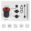Tail Light Smart Normal Version with 3.7V 400mAh Rechargeable Battery Type C Charging Input Bike Lights for Adult Bikes