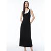 PEACEBIRD Women's Spring/Summer Simple Commuter Knit Long Vest Dress Set