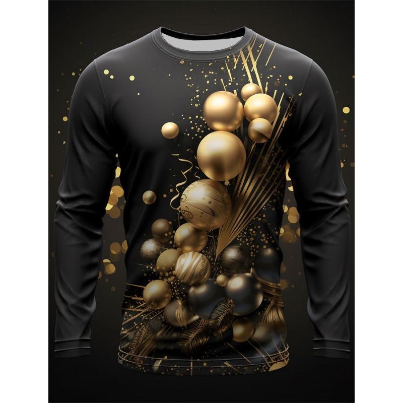 Fashion Pattern T-Shirt For Men Funny Animal 3D Printed T Shirts Casual Harajuku Loose Tees O-Neck Tops Long Sleeves Clothing