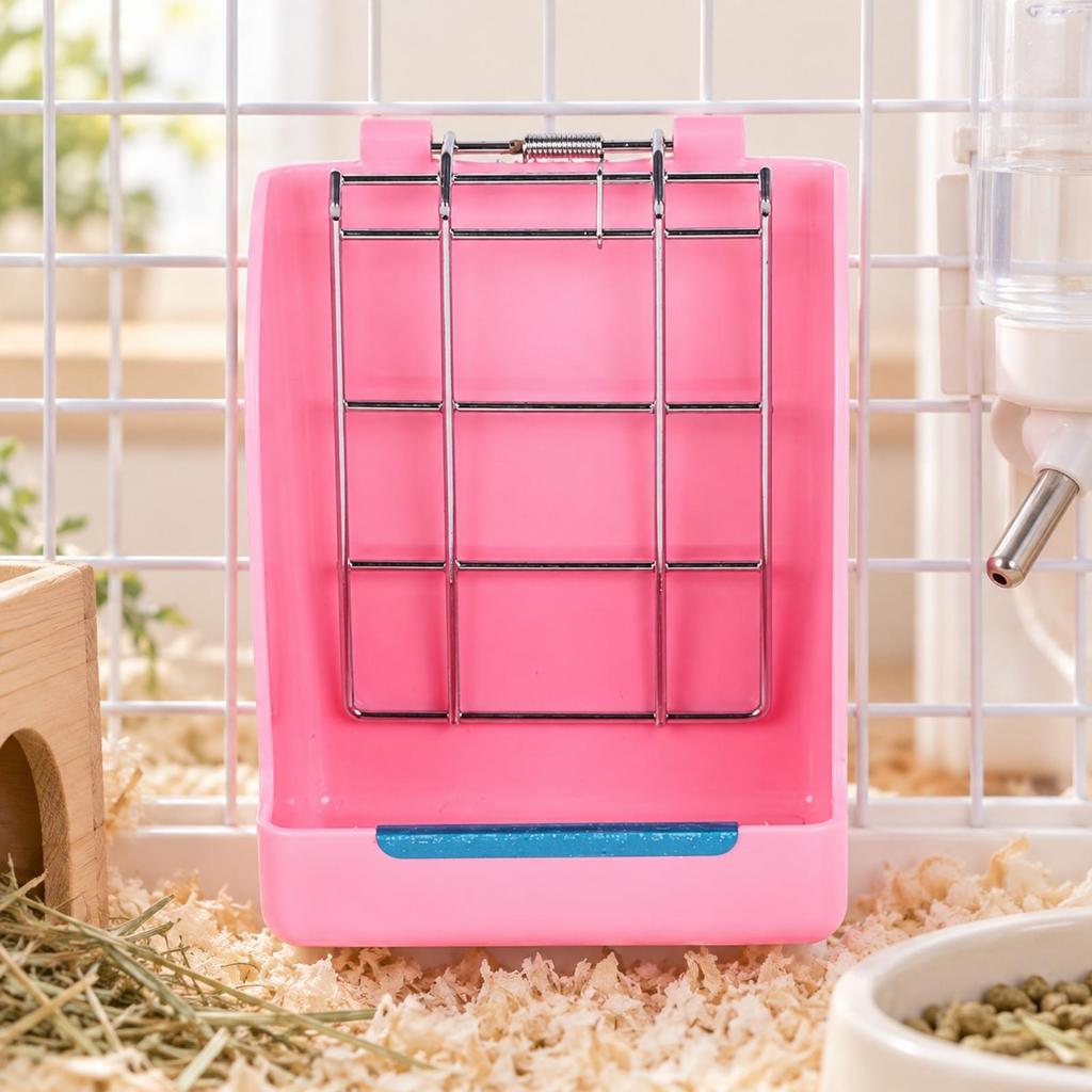 Pet Supplies Waste Reducing Small Animal Hay Feeder Tidy for Hare Owners White