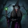 Kreativní Halloweenská čarodějnická maska Prodyšná maska na celou hlavu Halloweenská cosplay maska Strašidelný design Oblečte si čarodějnickou masku s kloboukem