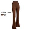 Women's Black Shark High-Waist Elastic Flared Pants