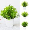 Artificial Potted Plant Greenery Home Decor Tabletop Ornament Realistic Faux Plant for Office Living Room Decoration