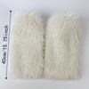 Fashion Faux Fur Curly Furry Leg Warmers 40cm Solid Color Long Tube Sock Kawaii Thickened Knee High Girls Socks Daily Use