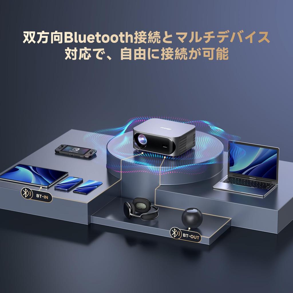 Offiziell zertifizierte App Video DoIby iSinbox Mini-Projektor für Heimgebrauch 800 ANSI Nativ 1080p Motorisierter Fokus Bluetooth 6 Trapezkorrektur Bis zu