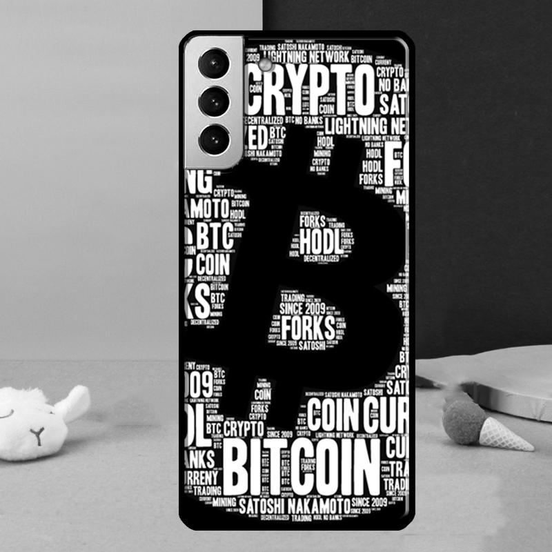 Bitcoin BTC Phone Case For Samsung Galaxy S25 S24 Ultra S9 S10 S20 S21 S22 Plus S23 FE S24 FE Cover