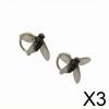 6xFly Stud Earrings Translucent FlyshapedShaped Detailed Ear Black