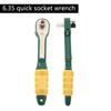 Mini 1/4 Screwdriver Rod Quick Ratchet Wrench Socket 5-13mm 1/4inch Driver Screwdriver Bits T10/T20/T25