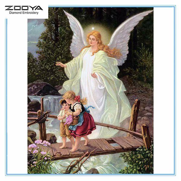 

ZOOYA DIY 3D Алмазная вышивка Ангел Крест Стежок Домашний декор