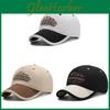Unisex Letter Embroidery Cotton Baseball Cap Sunshade Breathable Outdoor Hat For Casual Wear