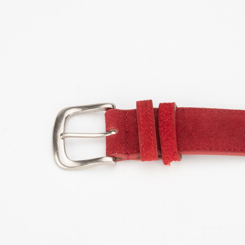 New Matte Leather Belt for Women's Retro Simple Versatile Pin Buckle Skirt for Jeans Decorative Belt for Women