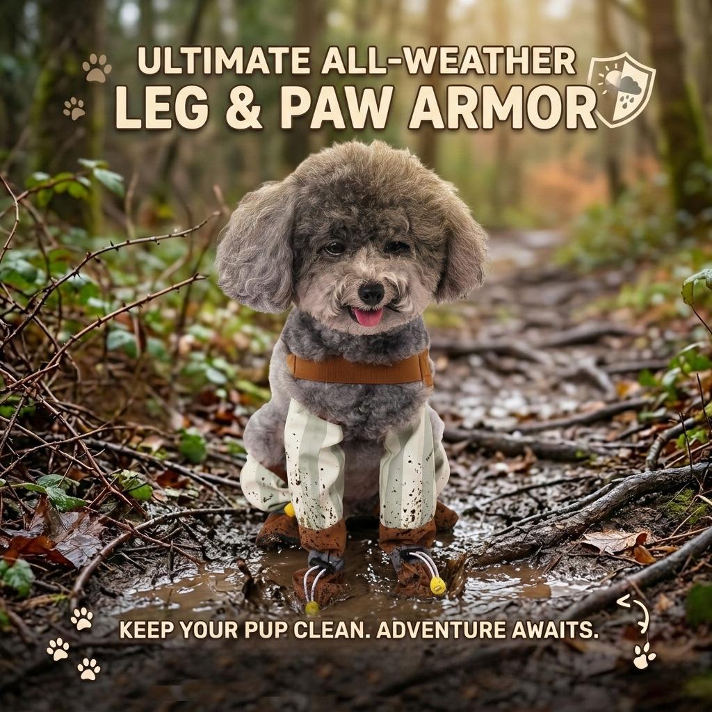 Spring and summer dog travel dust pants foot shoes waterproof and anti-dirty slippery small dog walking dog pet dog happy clothes