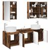 Bathroom Cabinet Set 5 pcs Reclaimed Wood Effect Particleboard