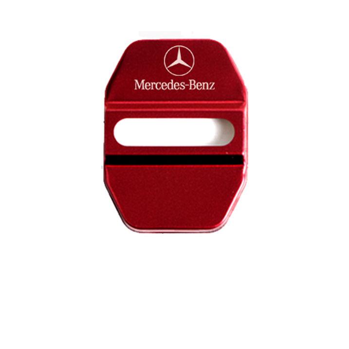 Накладка на замок двери Mercedes-Benz из нержавеющей стали - Черный титан для C, E, GLA, S-Class AMG