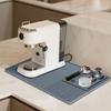 Silicone Coffee Machine Mat Non-Slip Heat Resistant Bar Tray with Removable Drying Rack Spill-Proof Cafe Accessories