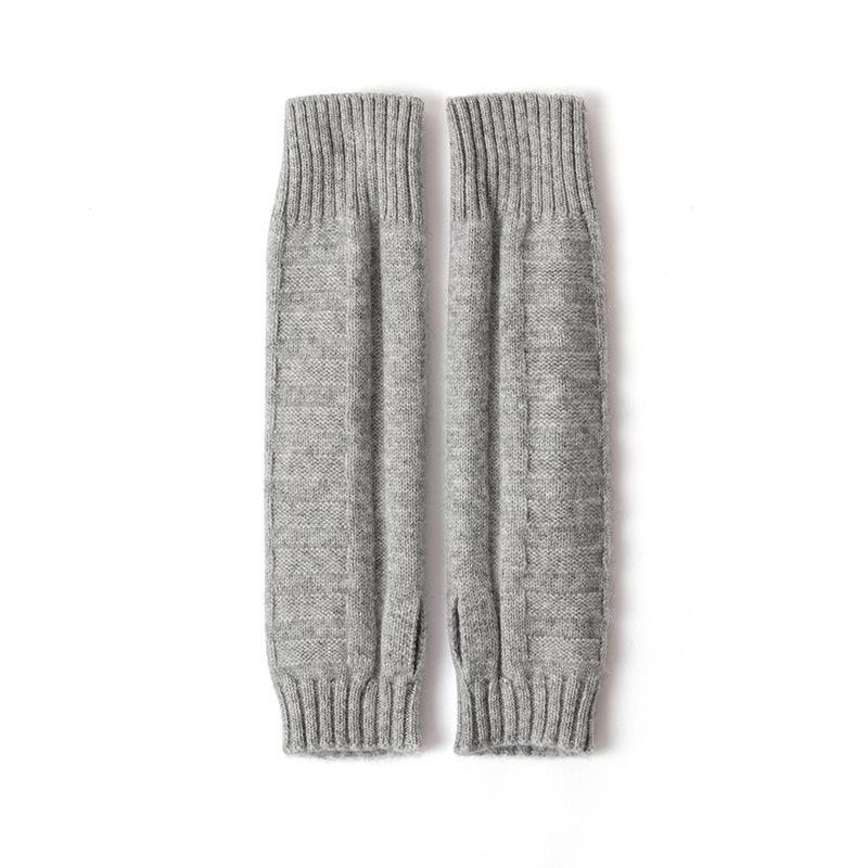 

New Style Warm and Fashionable Thickened Finger Striped Half Finger Open Finger Thick Needle Vintage Fabric for Men and Women one size