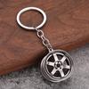 3D Car Wheel Hub Metal Keychain & Pendant