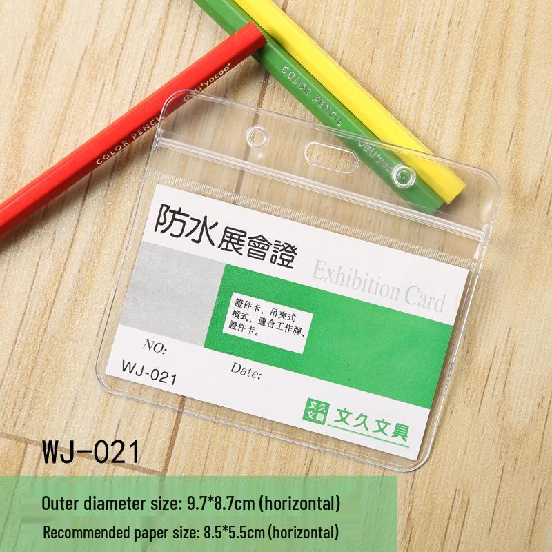 PVC Waterproof Transparent ID Badge Holder