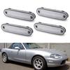 Versatile 4Pcs/Set LED Side Marker Light Clear Lens Front Rear Turn Signal Lights Blinker Lamp For MAZDA MX-5 MX5 MIATA 1990-200
