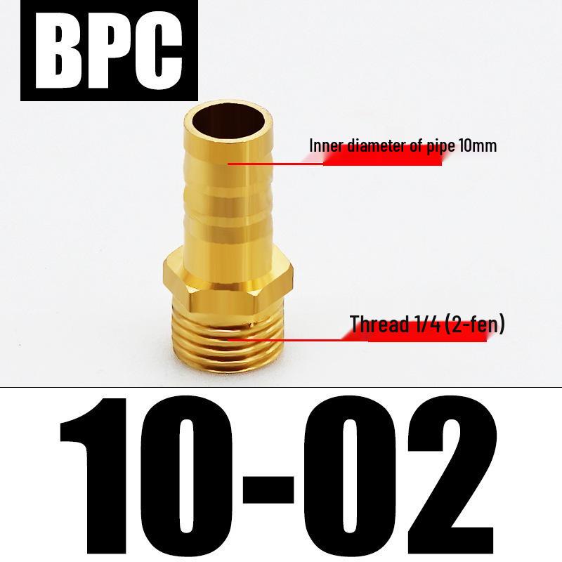 All-Copper Male Thread Fittings: Pagoda Head, PC6/8/10, 4-Point & 6-Point for Water/Gas Hoses