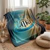 Coperta in Flanella con Stampa del Newcastle United Football, Coperta Morbida Calda Leggera per Divano Letto Campeggio