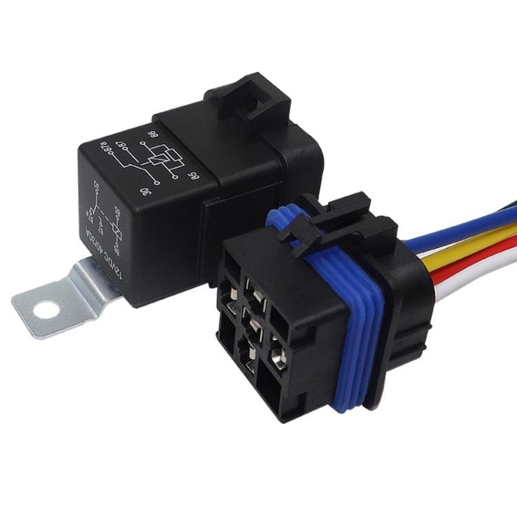 1040 5 Pin Waterproof Integrated Automotive Relay With Bracket, Rated voltage: 12V