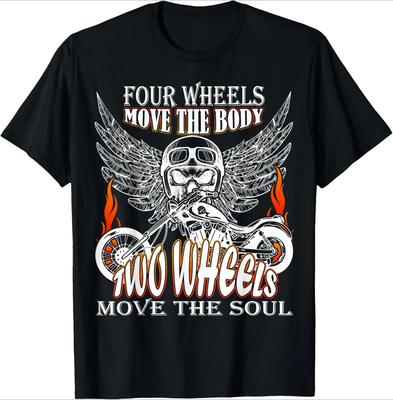 Motorrad Motorradfahrer Biker Chopper Bike Motorräder T-Shirt 100% Baumwolle Rundhals Kurzarm Sommer Lässig Herren T-Shirt