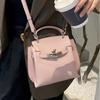 New Women's Bag, Fashionable and Versatile, Retro Top Layer Cowhide Leather Bag, Single Shoulder Crossbody Leather Bag