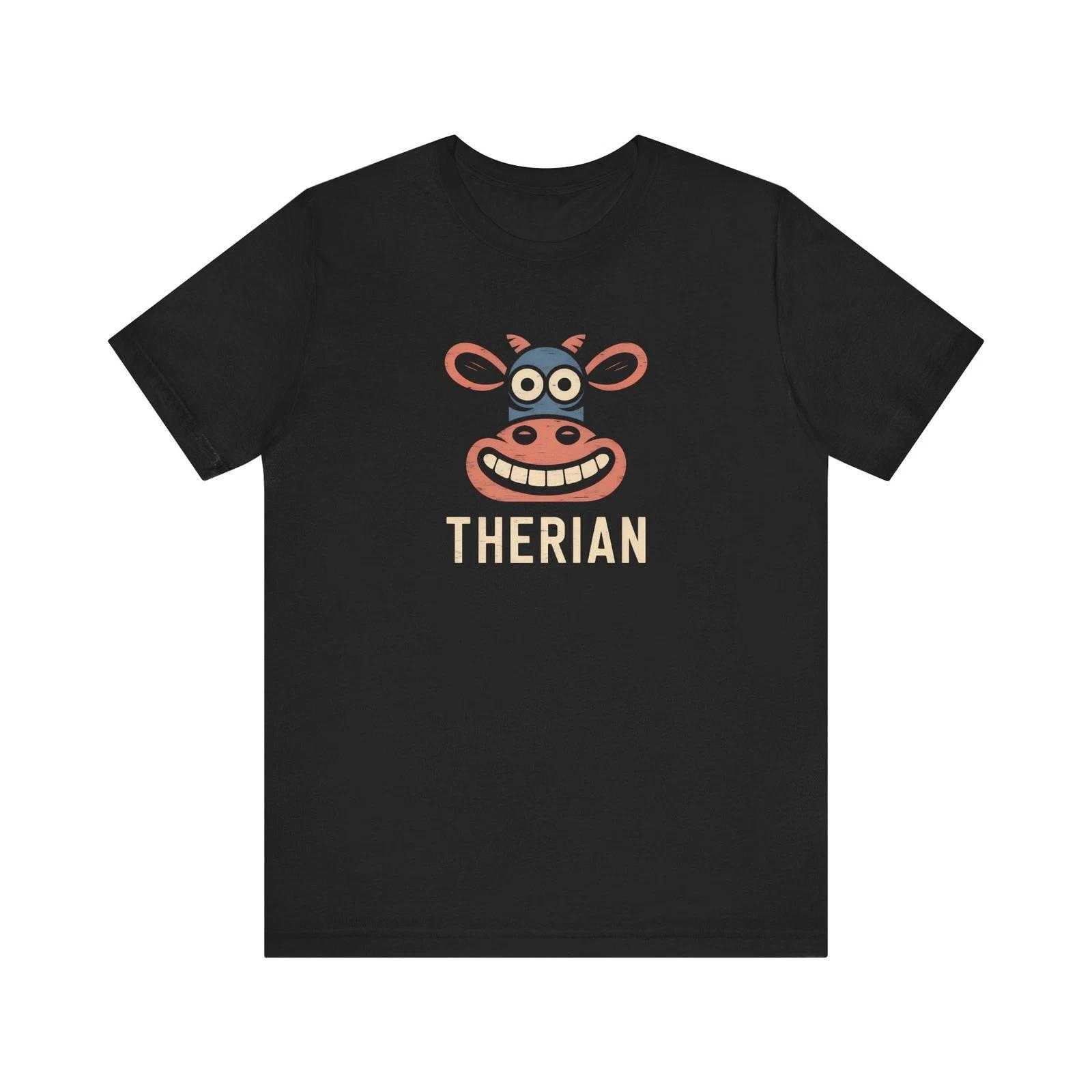 Retro Cow Therian Shirt Fox Therian Therian Clothes Therian Gift M