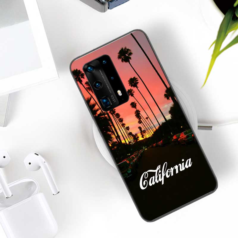 

Sea Tropical Palm Trees Beach Soft Clear Phone Case For Huawei P30 Lite P10 P20 P40 P50 Pro Mate 40 Pro 30 20 10 Lite Cover Sili Huawei P20 Lite