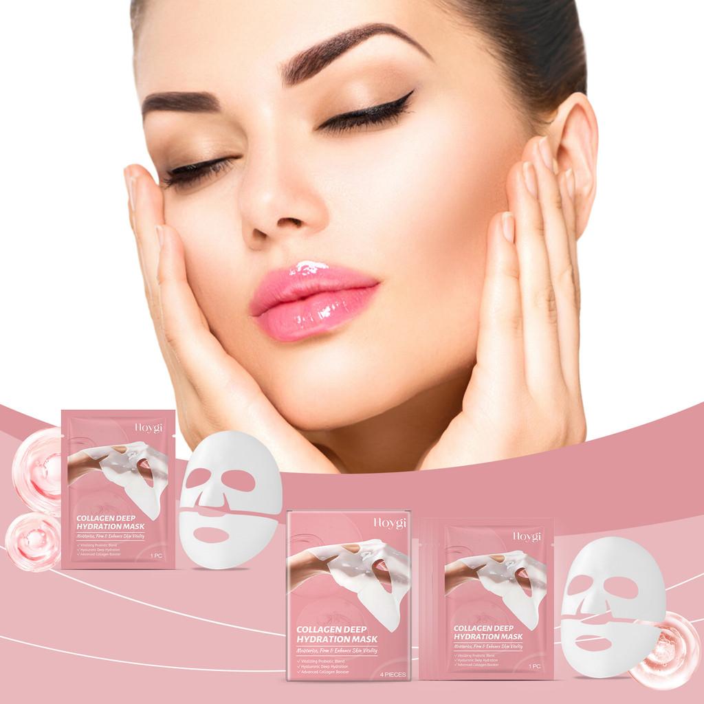 Hoygi Collagen Infused Moisturizing Face Mask Set For Nourishing Hydration And Soft Skin