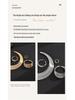 Elegant Multi-Layered Metal Ring Necklace Set for Women - Fashionable and Versatile European/American Design