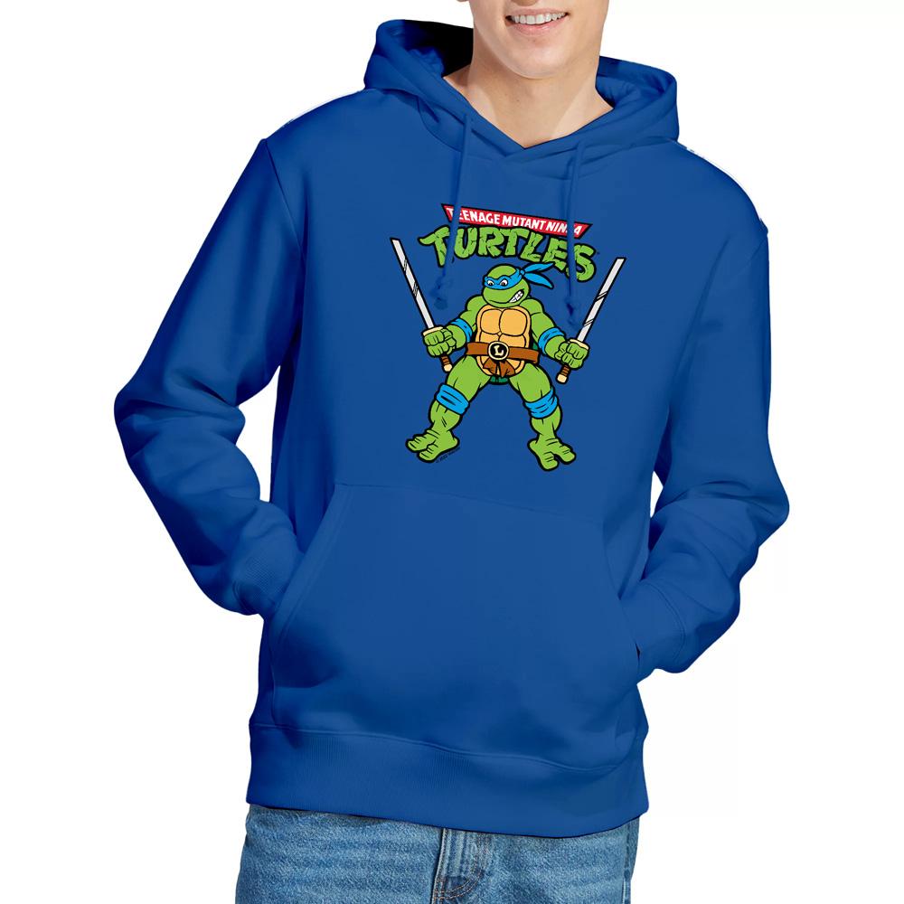 Teenage Mutant Ninja Turtles Mens Leonardo Retro Hoodie