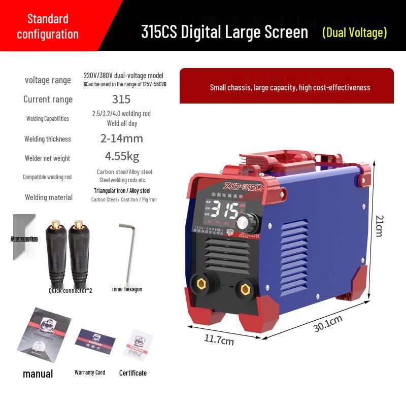 Dual Voltage Mini 315 Welding Machine: Industrial, Handheld, Portable, 220V for Home Use