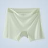 Large Size Ice Silk Seamless Safety Pants with High Waist and Anti Glare Bottom Non Rolled Edge Flat Corner Women's Panties