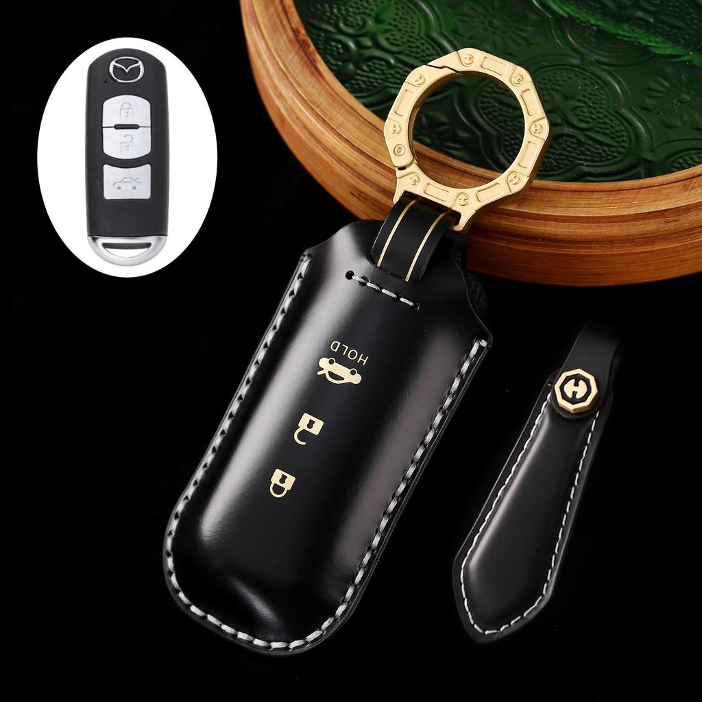 Mazda 3, Angkesaila, Atez, CX30 Premium Leather Handmade Key Case
