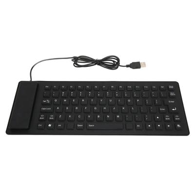 Foldable Silicone Keyboard 85 Keys Foldable Design Silent Wired Waterproof Dustproof Flexible
