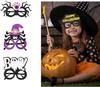 [EZBUYGO] Set mit 9 Halloween-Brillen, Papier-Spinnen- und Fledermaus-Designs, Perfekt für Partys, Veranstaltungen, Halloween-Dekorationen, Geschenke und Kostüme