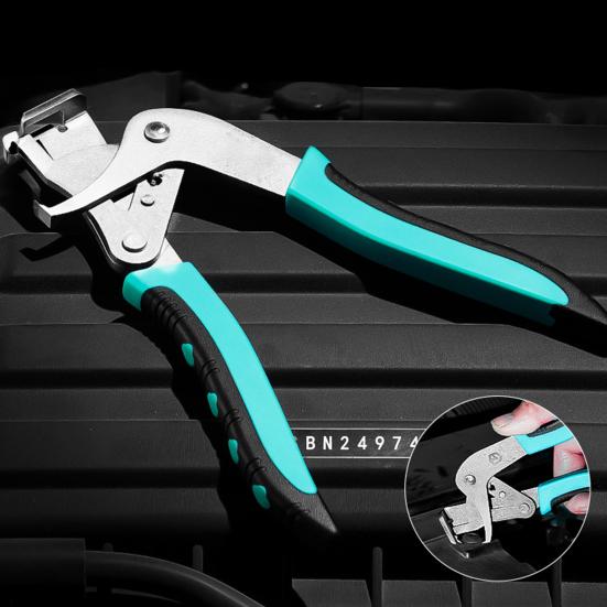 Automotive Trim Clip Removal Pliers High Carbon Steel Spring Loaded Tool for Car Interior Panels Fastener & Plastic Rivet Removal Non-Slip Handles