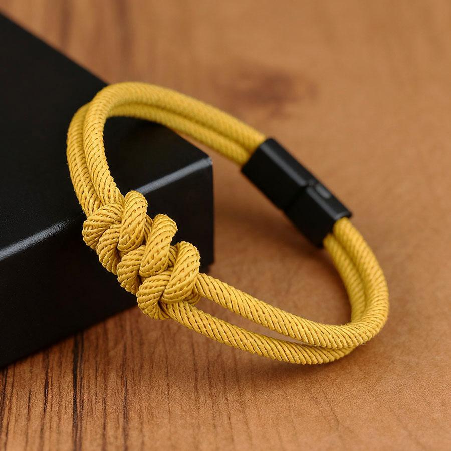 

Noter Handmade Braided Men String Bracelet 9 Colors Available Grade A 4mm Thread Sports Sweat Absorbent Braslet Pulseria Homme темно-желтого
