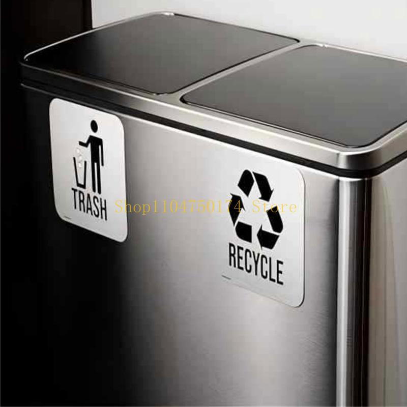 Mülleimer Aufkleber Recycling Aufkleber Müllsymbole Aufkleber Recycling & Müll Aufkleber Top Verkauf