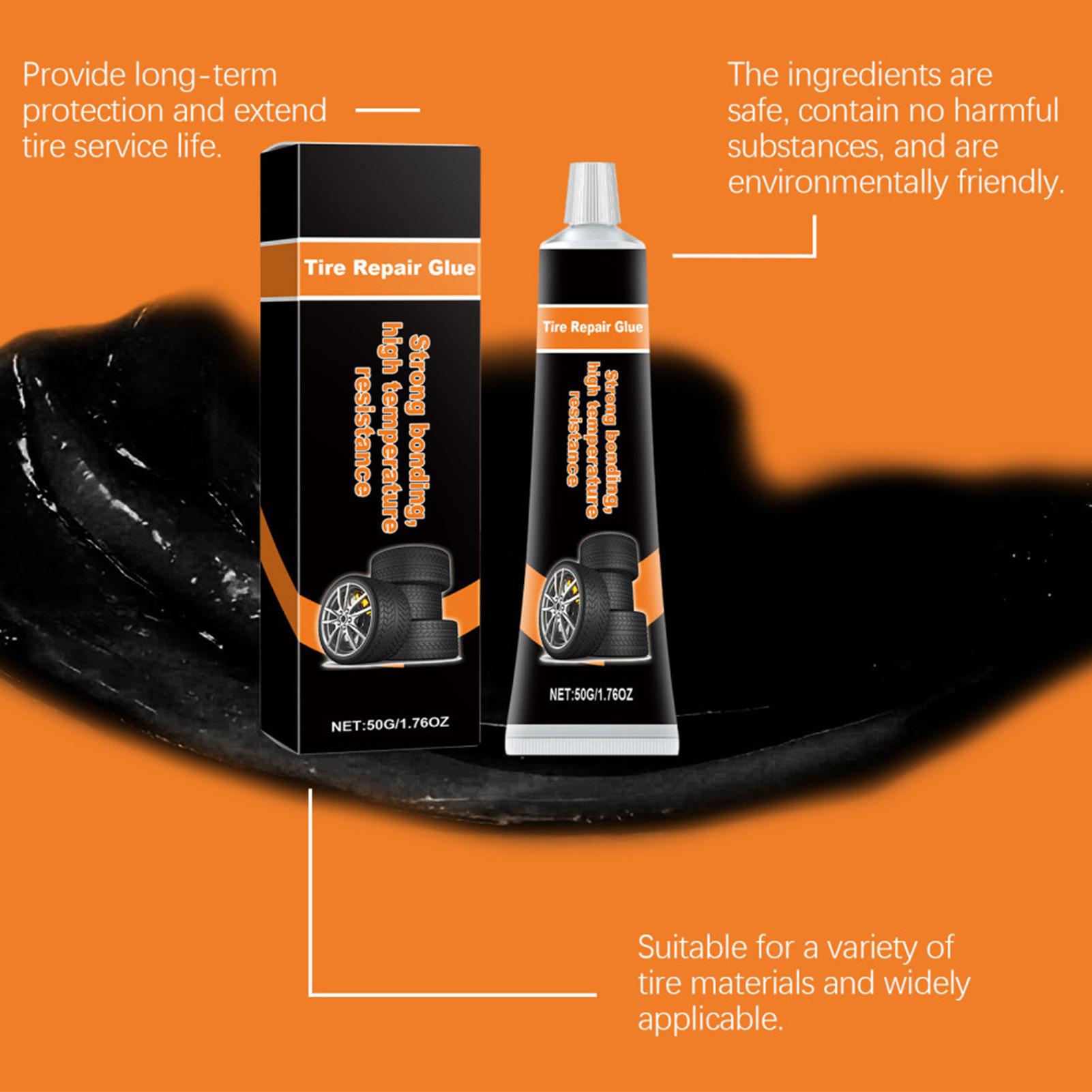 Tire Repair Glue 50g Quick-Dry Waterproof Rubber Cement Tire Repair Adhesive Sidewall For Auto Car Motorcycle Bike RC Truck China Mainland