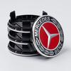 4 PCS 75MM Integrated Black or Silver Star Mercedes Benz Amg C177 W218 GLE E-Class W253 Wheel Rims Center Hub Caps Car Ornaments
